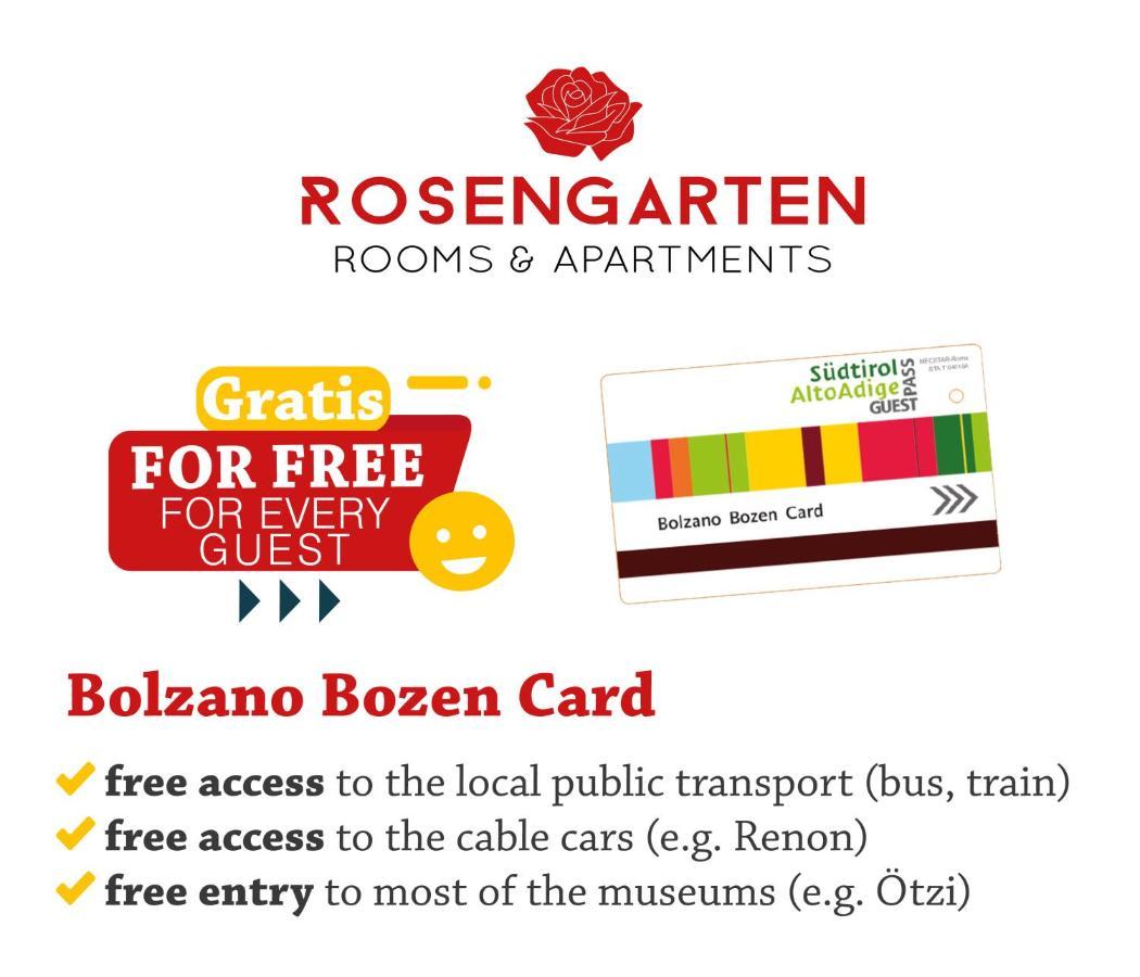 Rosengarten Rooms Bozen Exterior foto
